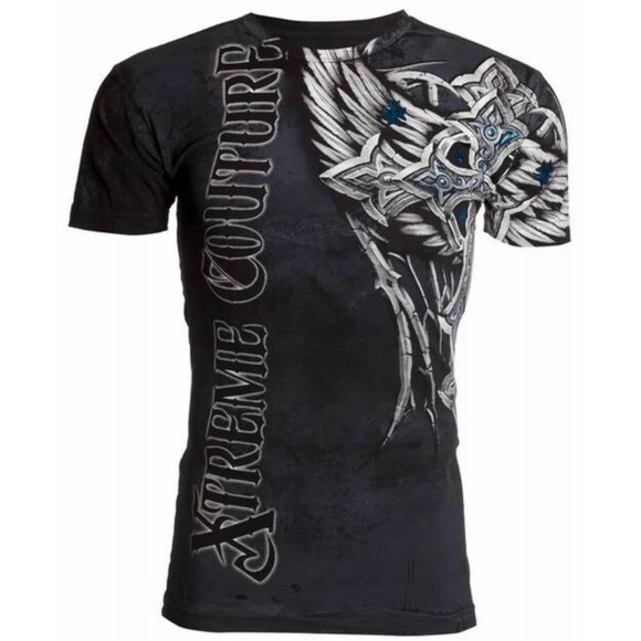 XTREME COUTURE by AFFLICTION Men's T-Shirt PANTHER - Picture 2 of 11